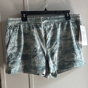 Athleta Blue Tie-Dye Shorts